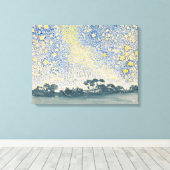 Landschap met sterren canvas afdruk (Insitu (Houten vloer))