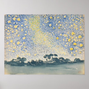 Landschap met Sterren Poster