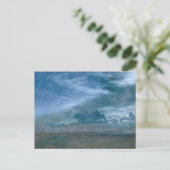 Landschap met stormachtige wolken door Albert Bier Briefkaart (Staand voorkant)