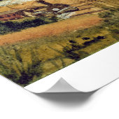 Landschap met trein, 1854 (m/c en potlood op papie poster (Hoek)