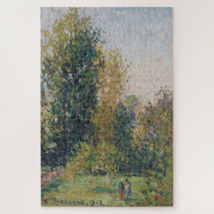 Landschap met twee figuren, Éragny, herfst (1902) Legpuzzel