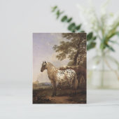 Landschap met twee paarden briefkaart (Staand voorkant)