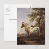 Landschap met twee paarden briefkaart (Voorkant / Achterkant)