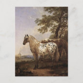 Landschap met twee paarden briefkaart (Voorkant)