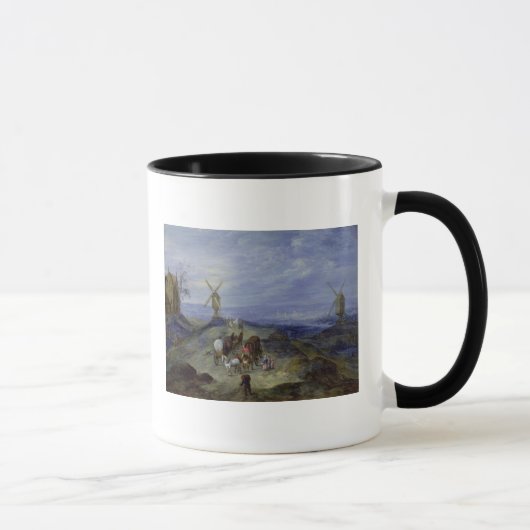 Landschap met twee windmolens, 1612 mok (Rechts)