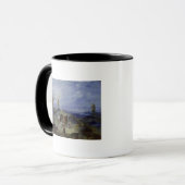 Landschap met twee windmolens, 1612 mok (Voorkant links)