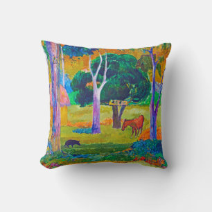 Landschap met varken en paard, Gauguin Kussen