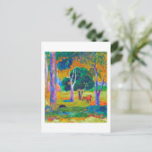 Landschap met varkens en paarden, Gauguin Briefkaart (Staand voorkant)