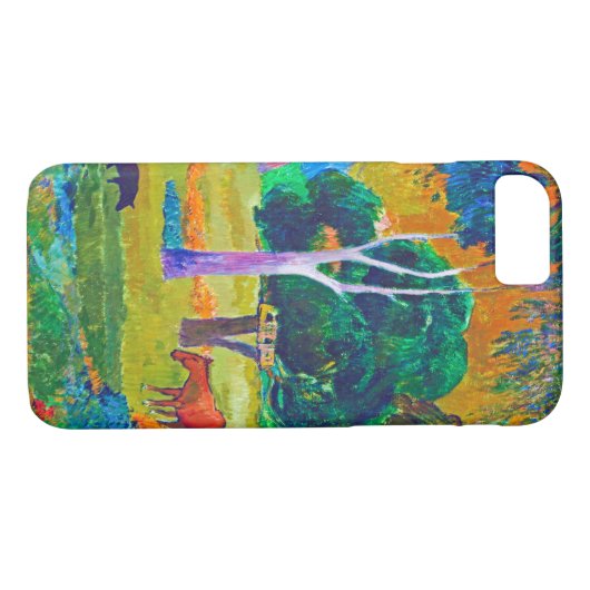 Landschap met varkens en paarden, Gauguin Case-Mate iPhone Case (Achterkant (Horizontaal))