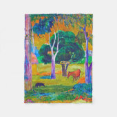 Landschap met varkens en paarden, Gauguin Fleece Deken (Voorkant)
