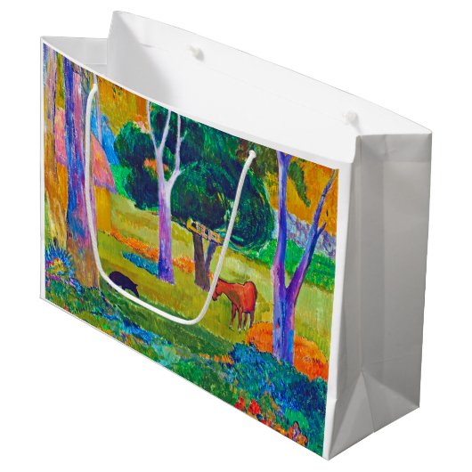 Landschap met varkens en paarden, Gauguin Groot Cadeauzakje (Voorkant Gekanteld)