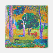 Landschap met varkens en paarden, Gauguin Magneet (Voorkant)