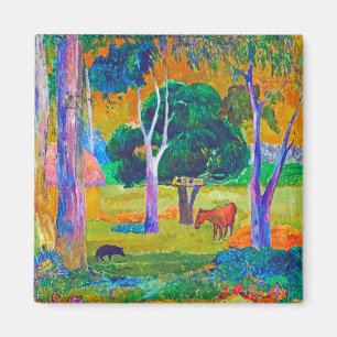 Landschap met varkens en paarden, Gauguin Magneet