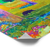 Landschap met varkens en paarden, Gauguin Poster (Hoek)