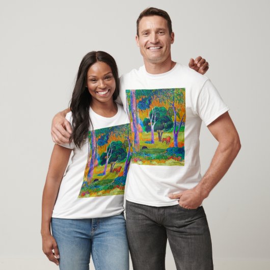 Landschap met varkens en paarden, Gauguin T-shirt (Unisex)