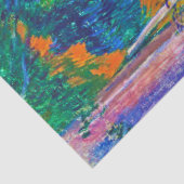 Landschap met varkens en paarden, Gauguin Tissuepapier (Detail)