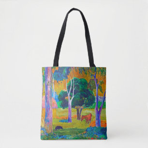 Landschap met varkens en paarden, Gauguin Tote Bag
