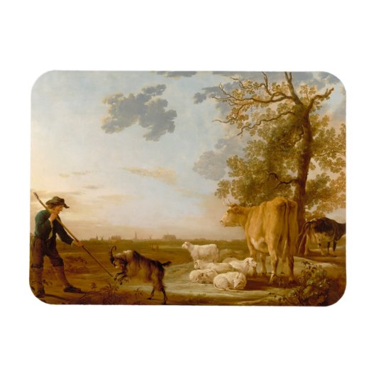 Landschap met vee Aelbert Cuyp Magneet (Horizontaal)