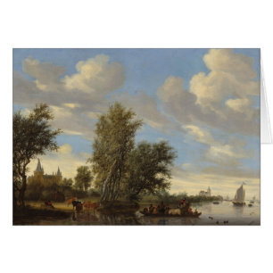 Landschap met veerboot, 1649 (olie op doek)