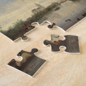 Landschap met veerboot, 1649 (olie op doek) legpuzzel (Zijkant)