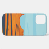 landschap met verlaten dal, bergen, donker w Case-Mate iPhone case (Achterkant (horizontaal))