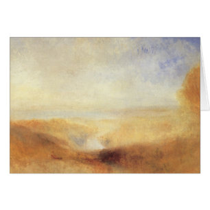 Landschap met verre rivierbaai door Joseph Turner