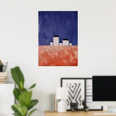 Landschap met vijf huizen, c.1932 poster (Thuiskantoor)