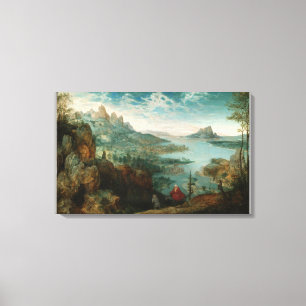 Landschap met vlucht naar Egypte Canvas Afdruk