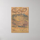 Landschap met voerman canvas afdruk (Voorkant)