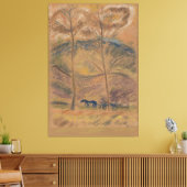 Landschap met voerman canvas afdruk (Insitu (Woonkamer))