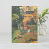 Landschap met voetgangers door Paul Gauguin (Staand voorkant)