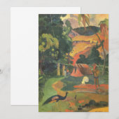 Landschap met voetgangers door Paul Gauguin (Voorkant / Achterkant)