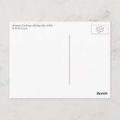 Landschap met voetgangers door Paul Gauguin Briefkaart (Achterkant)