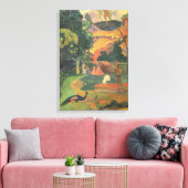 Landschap met voetgangers door Paul Gauguin Canvas Afdruk (Insitu (Woonkamer))