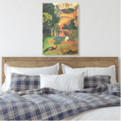 Landschap met voetgangers door Paul Gauguin Canvas Afdruk (Insitu (Slaapkamer))
