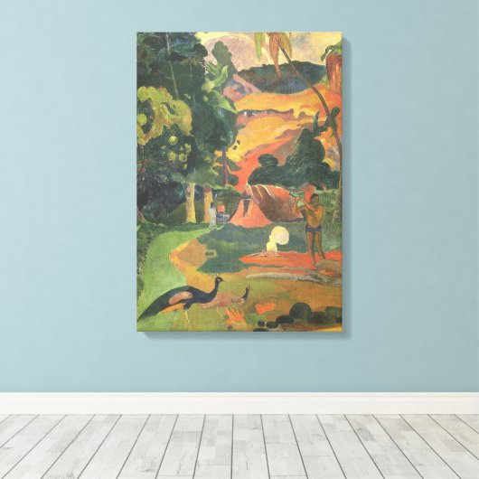 Landschap met voetgangers door Paul Gauguin Canvas Afdruk (Insitu (Houten vloer))