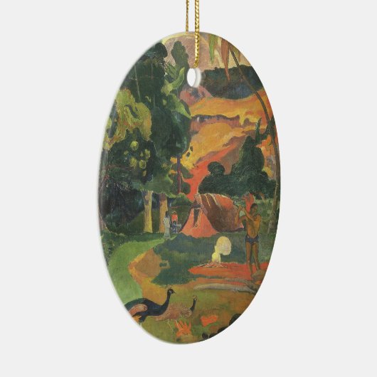 Landschap met voetgangers door Paul Gauguin Keramisch Ornament (Rechts)