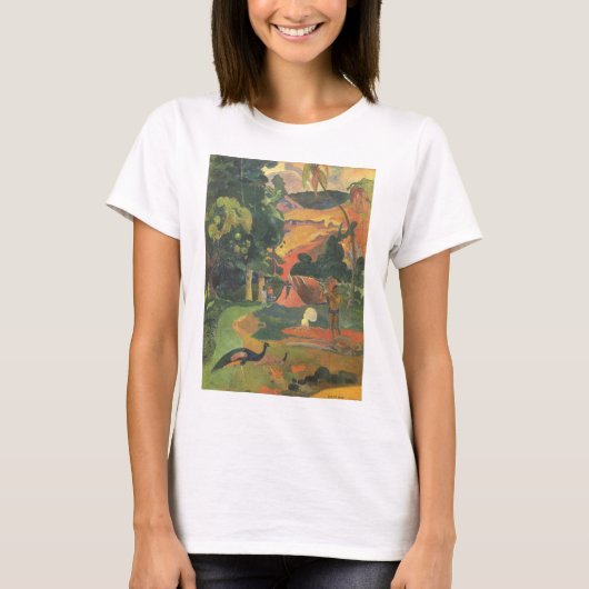 Landschap met voetgangers door Paul Gauguin T-shirt (Voorkant)