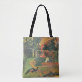 Landschap met voetgangers door Paul Gauguin Tote Bag (Voorkant)