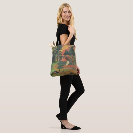 Landschap met voetgangers door Paul Gauguin Tote Bag (Op model)