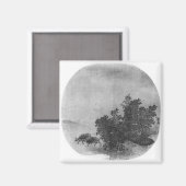 Landschap met waterbuffel, Song Dynasty Magneet (Voorkant / Achterkant)