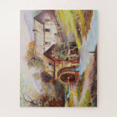 Landschap met waterrad legpuzzel (Verticaal)