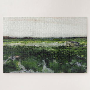 Landschap met Wheelbarrow Vincent Van Gogh Legpuzzel
