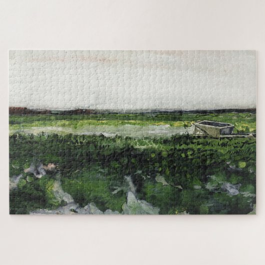 Landschap met Wheelbarrow Vincent Van Gogh Legpuzzel (Horizontaal)