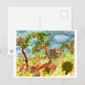 Landschap met wilde bomen #1 briefkaart (Voorkant / Achterkant)