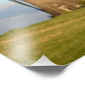 Landschap met windmolens en schapen foto afdruk (Hoek)