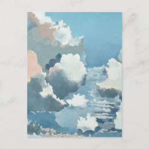 Landschap met wolken, door Paul Nash,  Briefkaart