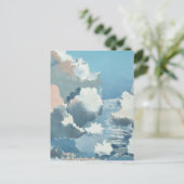 Landschap met wolken, door Paul Nash,  Briefkaart (Staand voorkant)