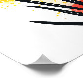 Landschap met zon en Ni Poster (Hoek)