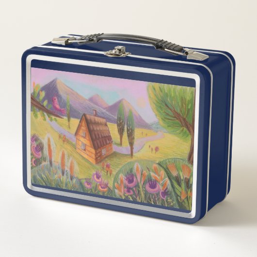 Landschap Metalen Lunch Box (Voorkant)